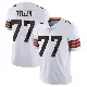 ＃77 Men's Wyatt Teller White Limited Cleveland Browns Vapor Untouchable Jersey