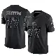 ＃77 Men's Zion Johnson Black Limited Cleveland Browns Reflective Jersey