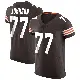 ＃77 Men's Zion Johnson Brown Elite Cleveland Browns Vapor Jersey