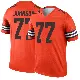 ＃77 Men's Zion Johnson Orange Legend Cleveland Browns Inverted Jersey