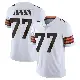 ＃77 Men's Zion Johnson White Limited Cleveland Browns Vapor Untouchable Jersey