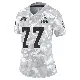 ＃77 Women's Wyatt Teller Arctic Camo Limited Cleveland Browns 2024 Salute to Service Jersey