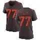 ＃77 Women's Wyatt Teller Brown Game Cleveland Browns Alternate Jersey