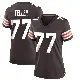 ＃77 Women's Wyatt Teller Brown Game Cleveland Browns Team Color Jersey