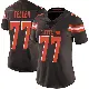 ＃77 Women's Wyatt Teller Brown Limited Cleveland Browns Team Color Vapor Untouchable Jersey