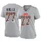 ＃77 Women's Wyatt Teller Gray Game Cleveland Browns Atmosphere Fashion Jersey