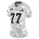 ＃77 Women's Zion Johnson Arctic Camo Limited Cleveland Browns 2024 Salute to Service Jersey