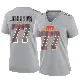 ＃77 Women's Zion Johnson Gray Game Cleveland Browns Atmosphere Fashion Jersey