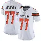 ＃77 Women's Zion Johnson White Limited Cleveland Browns Vapor Untouchable Jersey