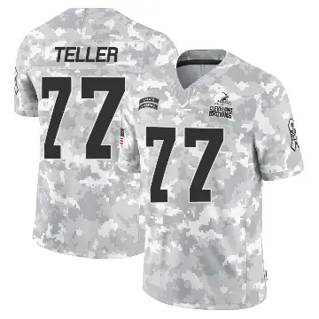 ＃77 Youth Wyatt Teller Arctic Camo Limited Cleveland Browns 2024 Salute to Service Jersey
