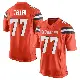＃77 Youth Wyatt Teller Orange Game Cleveland Browns Alternate Jersey