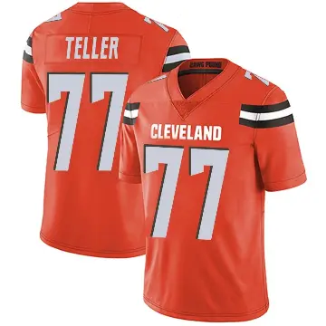 ＃77 Youth Wyatt Teller Orange Limited Cleveland Browns Alternate Vapor Untouchable Jersey