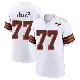 ＃77 Youth Wyatt Teller White Game Cleveland Browns 1946 Collection Alternate Jersey