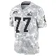 ＃77 Youth Zion Johnson Arctic Camo Limited Cleveland Browns 2024 Salute to Service Jersey