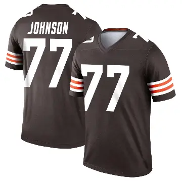＃77 Youth Zion Johnson Brown Legend Cleveland Browns Jersey