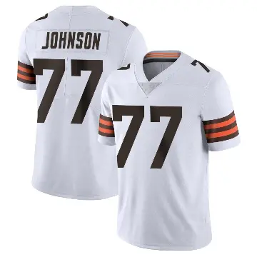 ＃77 Youth Zion Johnson White Limited Cleveland Browns Vapor Untouchable Jersey