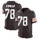 ＃78 Men's Jack Conklin Brown Limited Cleveland Browns Team Color Vapor Untouchable Jersey