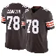 ＃78 Men's Jack Conklin Brown Limited Cleveland Browns Vapor F.U.S.E. Jersey