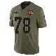 ＃78 Men's Jack Conklin Olive Limited Cleveland Browns 2025 Salute to Service Jersey
