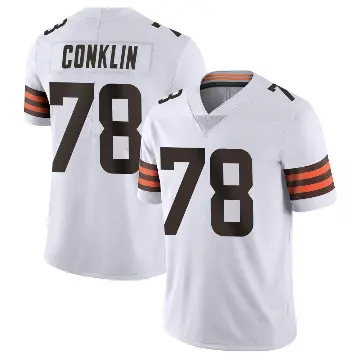 ＃78 Men's Jack Conklin White Limited Cleveland Browns Vapor Untouchable Jersey