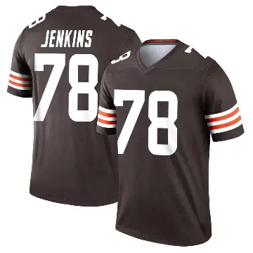 ＃78 Men's Teven Jenkins Brown Legend Cleveland Browns Jersey