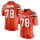 ＃78 Men's Teven Jenkins Orange Game Cleveland Browns Alternate Jersey