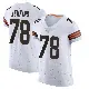 ＃78 Men's Teven Jenkins White Elite Cleveland Browns Vapor Jersey