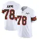 ＃78 Men's Teven Jenkins White Limited Cleveland Browns Vapor 1946 Collection Alternate Jersey