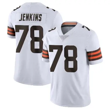 ＃78 Men's Teven Jenkins White Limited Cleveland Browns Vapor Untouchable Jersey