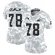 ＃78 Women's Jack Conklin Arctic Camo Limited Cleveland Browns 2024 Salute to Service Jersey
