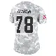 ＃78 Women's Jack Conklin Arctic Camo Limited Cleveland Browns 2024 Salute to Service Jersey