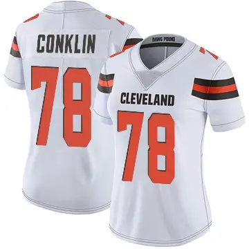＃78 Women's Jack Conklin White Limited Cleveland Browns Vapor Untouchable Jersey