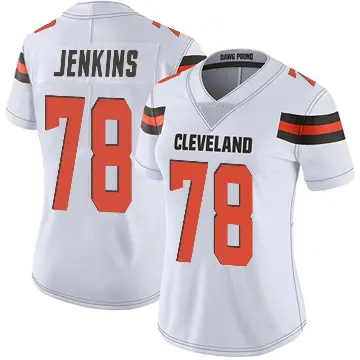 ＃78 Women's Teven Jenkins White Limited Cleveland Browns Vapor Untouchable Jersey