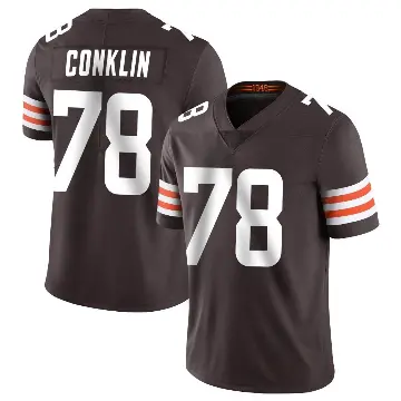 ＃78 Youth Jack Conklin Brown Limited Cleveland Browns Team Color Vapor Untouchable Jersey