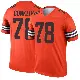 ＃78 Youth Jack Conklin Orange Legend Cleveland Browns Inverted Jersey