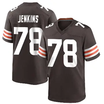 ＃78 Youth Teven Jenkins Brown Game Cleveland Browns Team Color Jersey