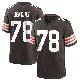＃78 Youth Teven Jenkins Brown Game Cleveland Browns Team Color Jersey