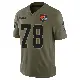 ＃78 Youth Teven Jenkins Olive Limited Cleveland Browns 2025 Salute to Service Jersey