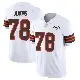 ＃78 Youth Teven Jenkins White Limited Cleveland Browns Vapor 1946 Collection Alternate Jersey