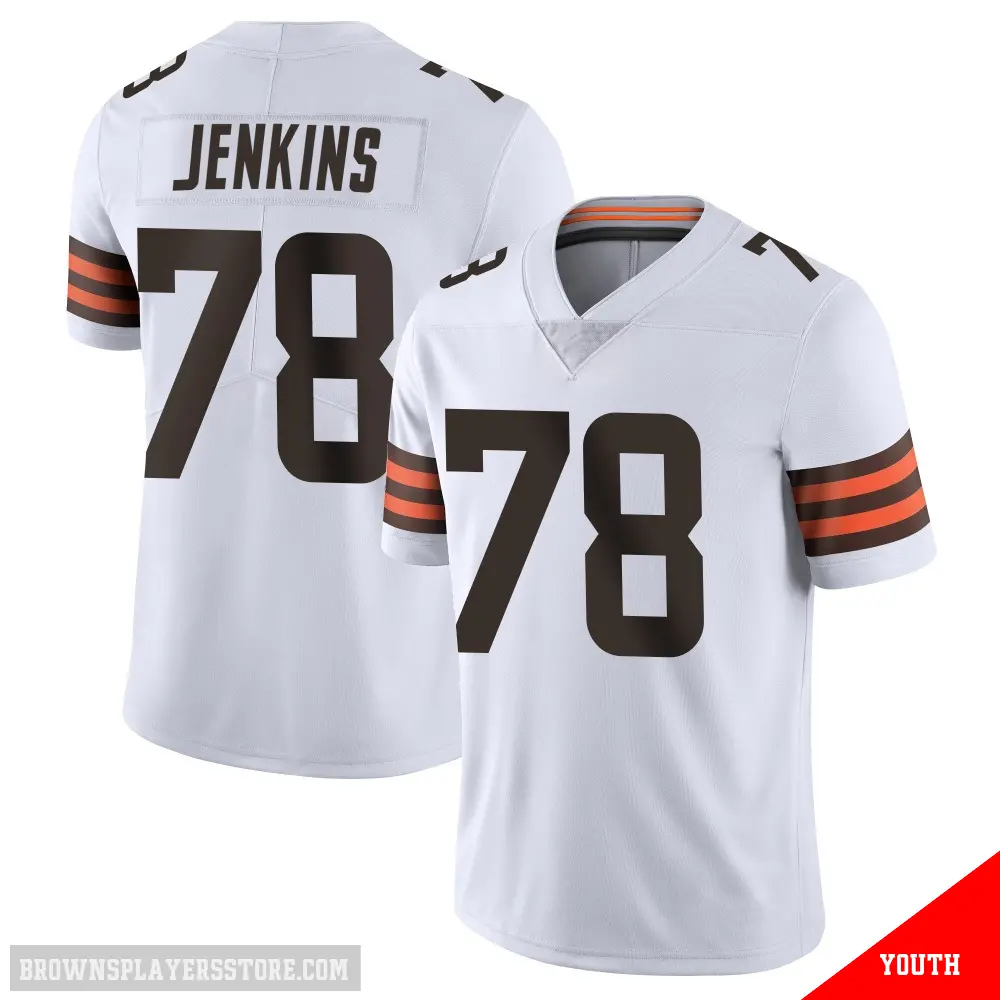＃78 Youth Teven Jenkins White Limited Cleveland Browns Vapor Untouchable Jersey