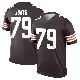 ＃79 Men's Dawand Jones Brown Legend Cleveland Browns Jersey
