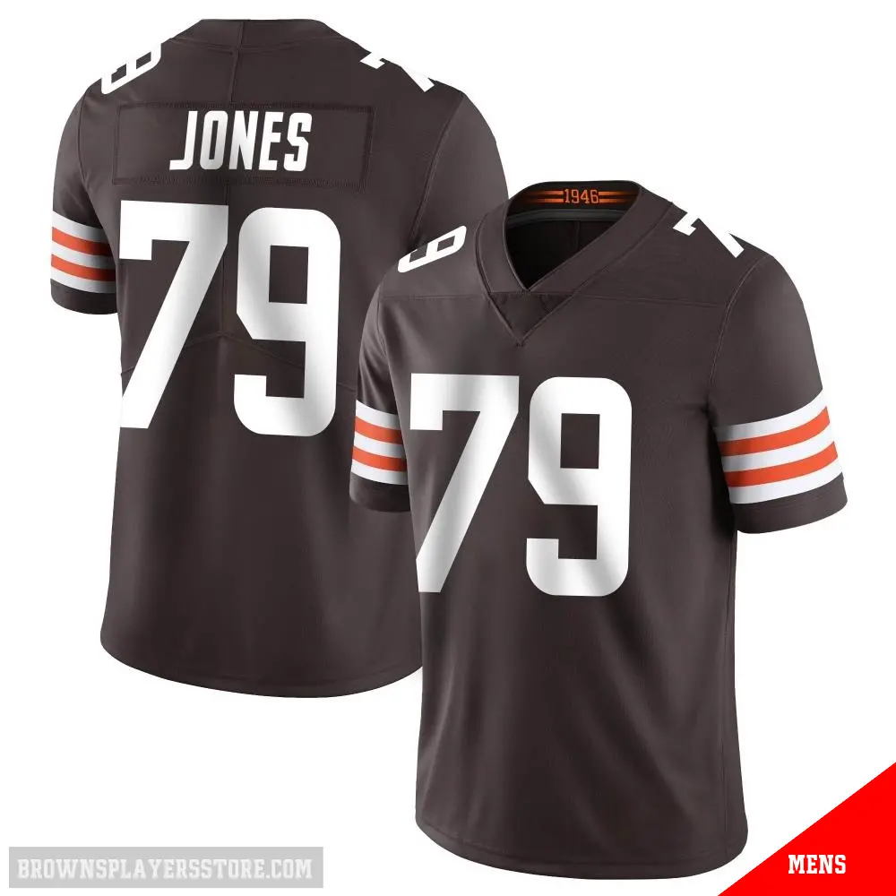 ＃79 Men's Dawand Jones Brown Limited Cleveland Browns Team Color Vapor Untouchable Jersey