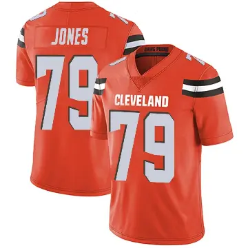 ＃79 Men's Dawand Jones Orange Limited Cleveland Browns Alternate Vapor Untouchable Jersey