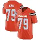 ＃79 Men's Dawand Jones Orange Limited Cleveland Browns Alternate Vapor Untouchable Jersey