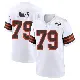 ＃79 Men's Dawand Jones White Game Cleveland Browns 1946 Collection Alternate Jersey