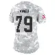 ＃79 Women's Dawand Jones Arctic Camo Limited Cleveland Browns 2024 Salute to Service Jersey