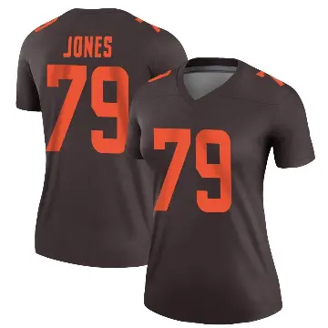 ＃79 Women's Dawand Jones Brown Legend Cleveland Browns Alternate Jersey