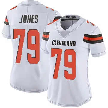 ＃79 Women's Dawand Jones White Limited Cleveland Browns Vapor Untouchable Jersey