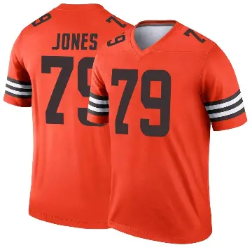 ＃79 Youth Dawand Jones Orange Legend Cleveland Browns Inverted Jersey