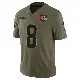 ＃8 Men's Dillon Gabriel Olive Limited Cleveland Browns 2025 Salute to Service Jersey